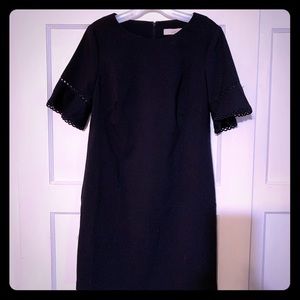 Ann Taylor Loft Womens Shift Dress Navy Blue 4 New